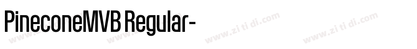 PineconeMVB Regular字体转换